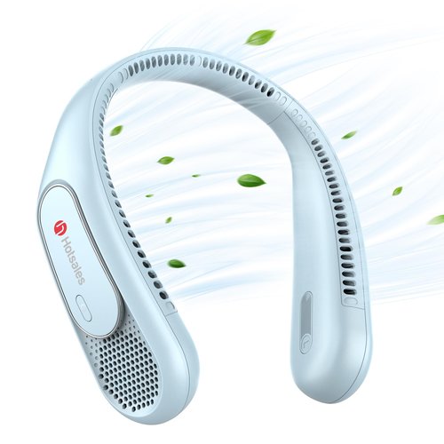 Hotsales Neck Fan, Hands Free Bladeless Neck Fans Portable Rechargeable, 6000 mAh Battery Operated Wearable Personal Fan, Cooling Neck Fan, 3 Speeds, USB Fan Gifts for Men, Women, Travel, Outdoor