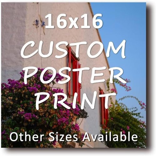 Custom Personalized Photo Poster Print - Upload Your Picture | 16x16 Inches Wall Art by [Brand Name]