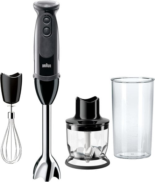 Braun MQ5025 Hand Blender - Multiquick Vario with Ergonomic Design | Sleek Black Finish