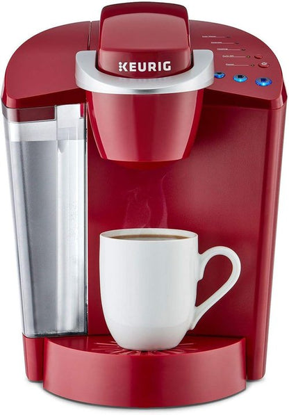 Keurig K-Classic Coffee Maker - Single Serve, Red Finish, Easy Brewing Experience
