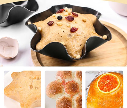 Skiennix Nonstick Taco Shell Bowl Set - 4 Large Carbon Steel Tortilla Makers for Frying & Serving