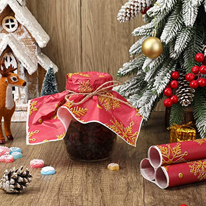 Christmas Wax Paper Sheets Snowflake Design Pack of 150 - Greaseproof & Waterproof