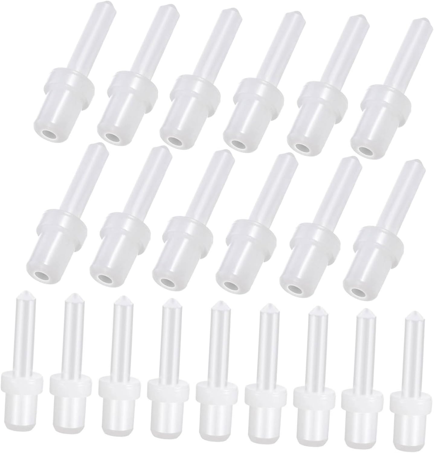 Skiennix 60-Pcs Plastic Louver Pins Replacement Kit - Durable Telescopic Design for Plantation Shutters