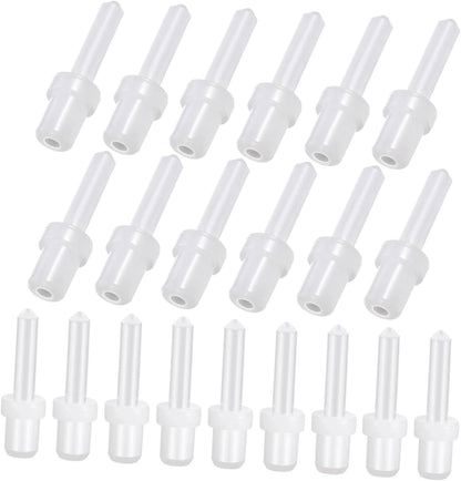 Skiennix 60-Pcs Plastic Louver Pins Replacement Kit - Durable Telescopic Design for Plantation Shutters