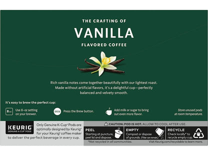 Starbucks Vanilla Flavored Coffee K-Cup Pods - Made Without Artificial Flavors | 10 CT Pods, Pack of 4