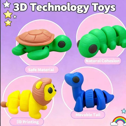 Christmas Advent Calendar 2025 for Kids - 24-Day Countdown with 3D Printed Animals & Educational STEM Toys