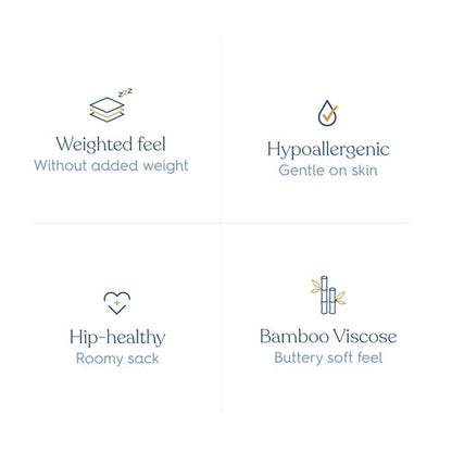 HALO Sleepsack Supersoft Wearable Blanket, Viscose Made from Bamboo, Sleeping Bag for Babies, 1.5 TOG, 6 – 12 Months, Medium, Calm Sage