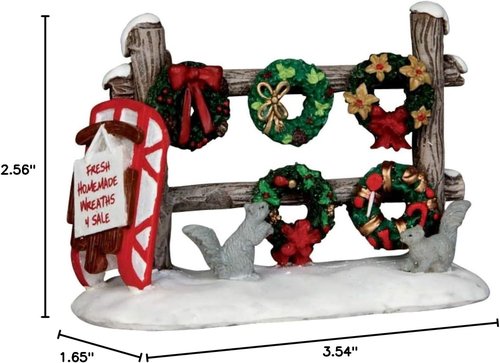 Lemax Christmas Wreaths - Festive Holiday Decor for Your Christmas Village | 54942
