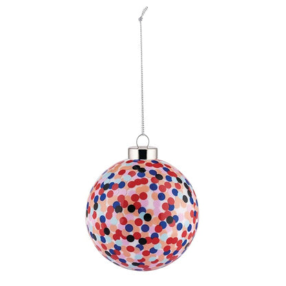 Alessi Proust Am43 Hand-Decorated Glass Christmas Tree Bauble, 9 cm