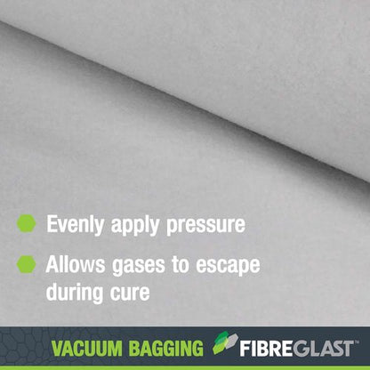 Fibre Glast Breather Bleeder Cloth - 1 Yard Vacuum Bagging Supply for Carbon & Fiberglass Composites - Made in USA