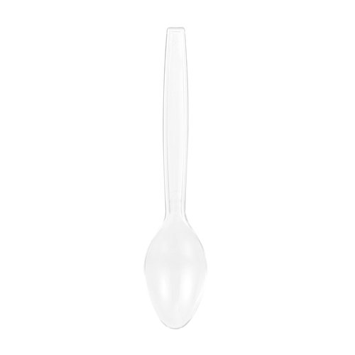 Glad Clear Disposable Cutlery Set with Heavy Duty Plastic Forks, Knives, and Spoons, Reusable Dishwasher Safe Plastic Utensils for Parties and Everyday Use, 24 Count