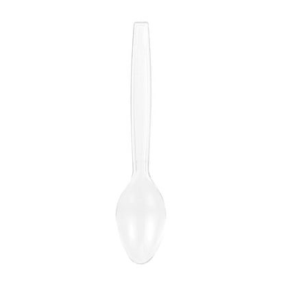 Glad Clear Disposable Cutlery Set with Heavy Duty Plastic Forks, Knives, and Spoons, Reusable Dishwasher Safe Plastic Utensils for Parties and Everyday Use, 24 Count