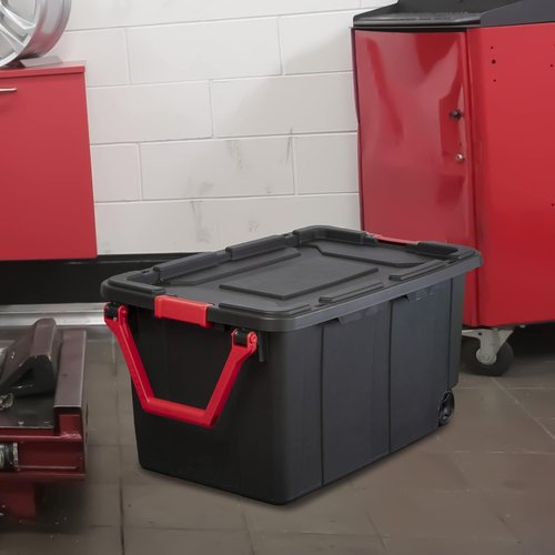 **Regine Switzerland 40 Gallon Heavy-Duty Storage Bins - Durable Lids & Secure Latching Buckles | Stackable Organizing Solution (2 Pack)**