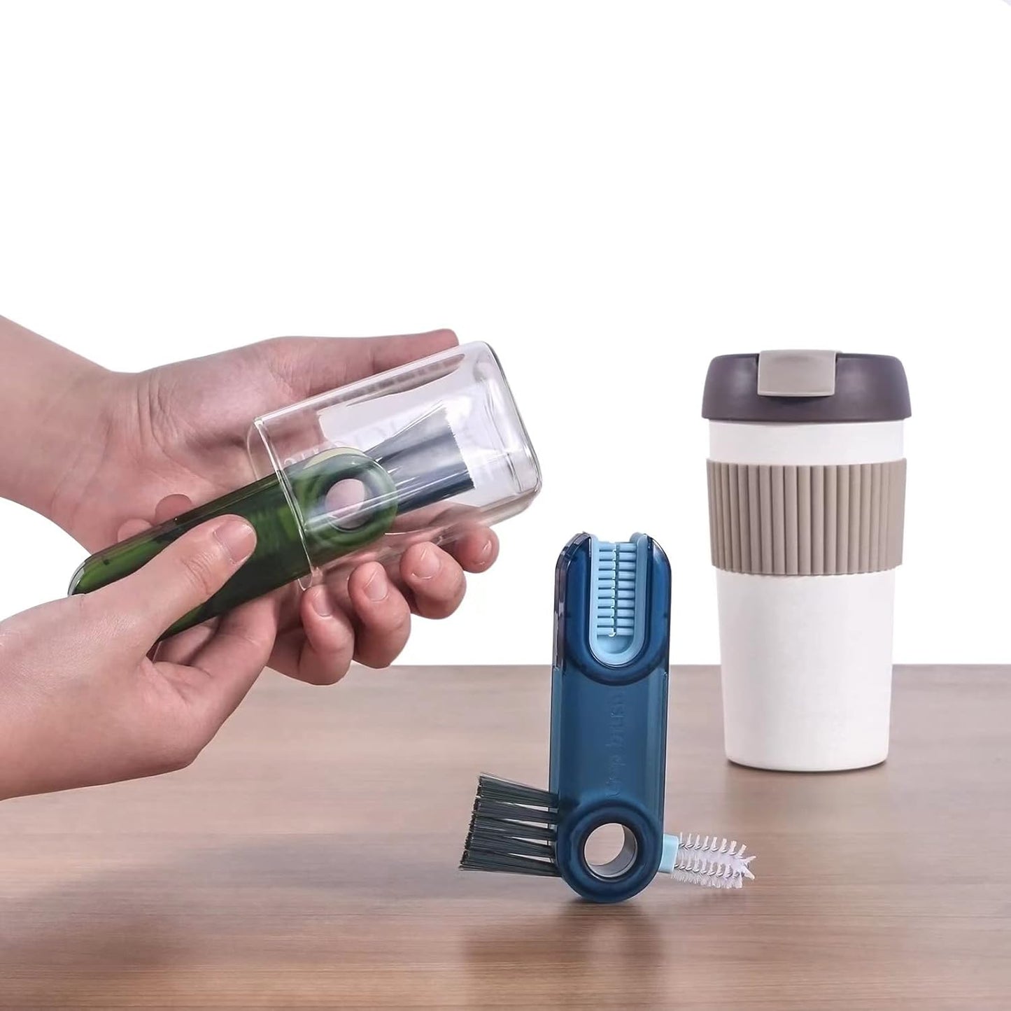 Skiennix 3-in-1 Cup Lid Gap Cleaning Brush Set - Multifunctional Silicone Kitchen Tools