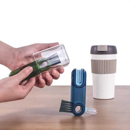 Skiennix 3-in-1 Cup Lid Gap Cleaning Brush Set - Multifunctional Silicone Kitchen Tools