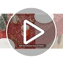 Red Tablecloth with Gold Sequin 60x140 Inch Rectangular Home Decor
