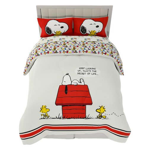Franco Peanuts Charlie Brown & Snoopy Classic Pals Super Soft Comforter and Sheet Set, 5 Piece Full Size, (Official Licensed Product) Collectibles