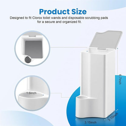 Clorox Toilet Wand Holder - 2 Pack Compatible with Clorox Toilet Wand Starter Kit