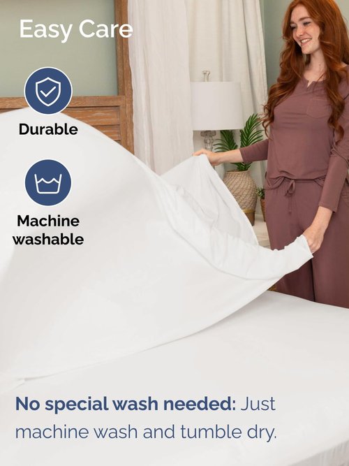 Extra Deep Queen Sheet Set - 6 Piece Breathable and Cooling Sheets - Hotel Luxury Bedding for Women, Men, Kids & Teens - Easy & Secure Fit - Soft and Wrinkle Free - Extra Deep Pockets - Antique White