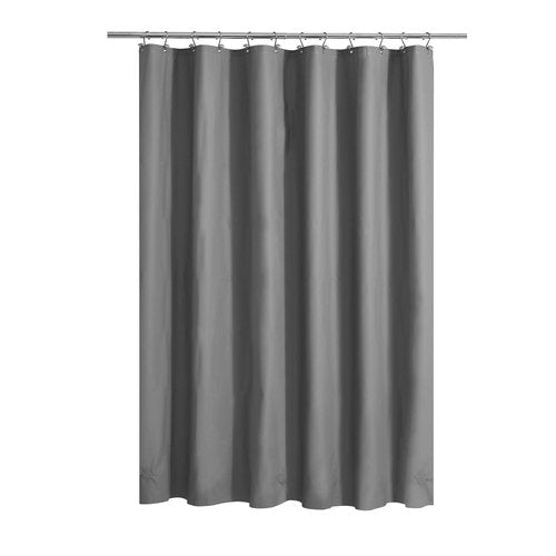 Barossa Design Gray Shower Curtain Liner - Premium PEVA Shower Liner for Bathroom, BPA & PVC Free, No Chemical Smell, Lightweight Standard Size Bath Curtain with 3 Magnets, Metal Grommets - Dark Gray
