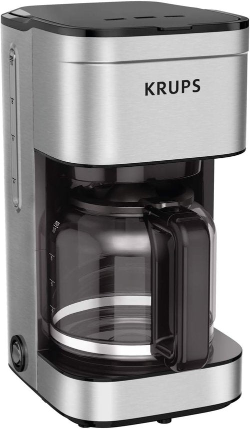 KRUPS Coffee Maker - 10-Cup Stainless Steel Drip Coffee Maker | Drip-Free, Dishwasher Safe, 900 Watts