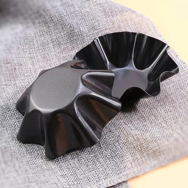 Skiennix Non-Stick Baking Bowls - Carbon Steel Tortilla Bowl Maker | 1 Pc Black Salad Bowl Pan
