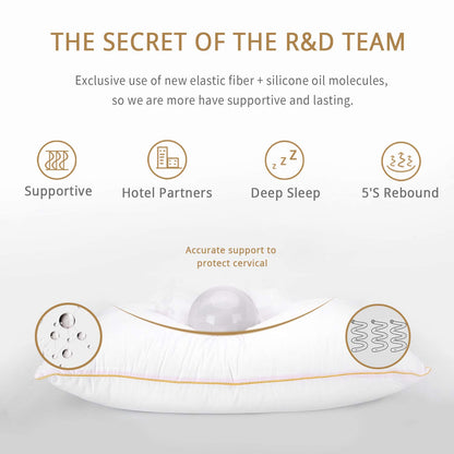 NEIPOTA King Size Pillows Set of 2 - Down Alternative Bedding, Cooling Hotel Quality 20 x 36, Bed Sleeping Pillow for Back, Stomach or Side Sleepers