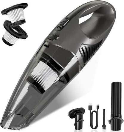 **Skiennix Handheld Vacuum - Cordless 11KPA Strong Suction | 25 Mins Runtime, Lightweight & Rechargeable for Home, Car, Office**