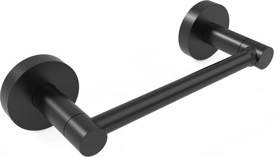 Skiennix Matte Black Toilet Paper Holder - Double Post Pivoting Design | Durable Stainless Steel & Zinc Alloy