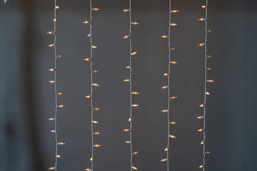 Brite Star Mini String Christmas Lights - 100 Count Clear Indoor/Outdoor 22ft with White Wire