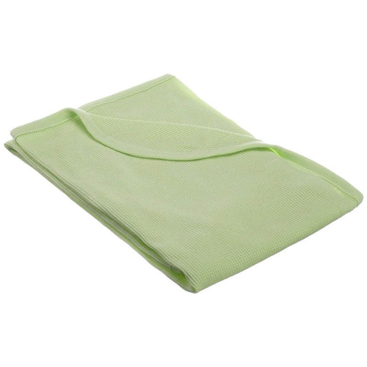 TL Care 100% Cotton Thermal Waffle Swaddle Blanket (30" x 40"), Soft, Breathable & Stretchy, Celery, for Boys and Girls, Perfect for Swaddling, Travel and Gifting