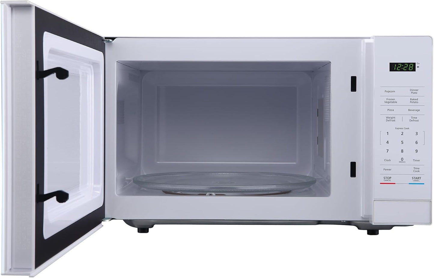 Regine Switzerland 1.1 Cu. Ft. Countertop Microwave Oven - Sleek White Design for Modern Kitchens