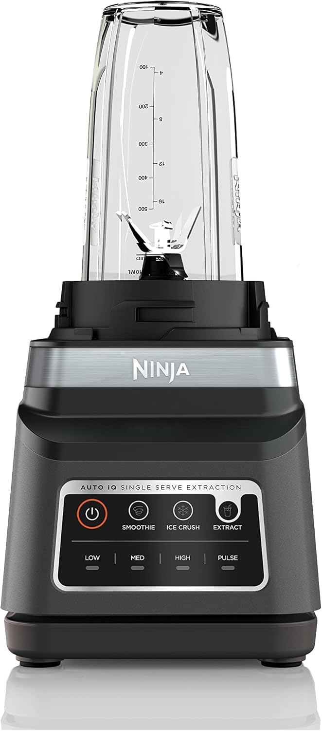Ninja DB751A Pro Plus DUO Blender - 1400W Auto-IQ | 72oz Pitcher & 2x24oz Cups - Smoothies & Frozen Drinks