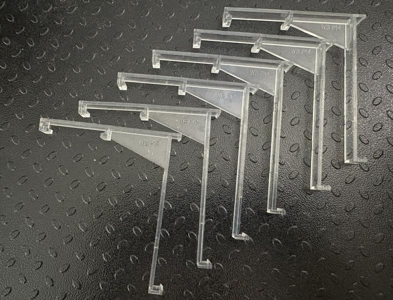 Vertical Blind Valance Clips - Clear Plastic Replacement Brackets for 3.5-Inch Slats