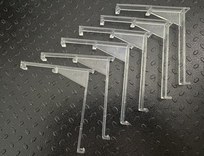 Vertical Blind Valance Clips - Clear Plastic Replacement Brackets for 3.5-Inch Slats