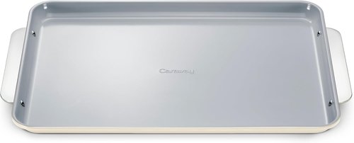 Caraway Non-Stick Ceramic Baking Sheet - Non-Toxic & PTFE Free - Ideal for Baking & Roasting - Large (18" x 13") - Cream