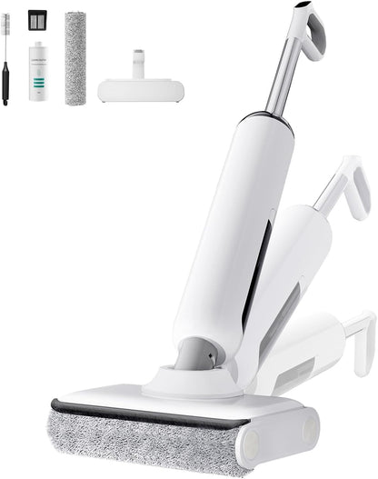 Skiennix Cordless Wet Dry Vacuum Cleaner - 23KPa Power, 45 Min Runtime, Self-Cleaning Design, Anti-Tangle Brush for Pet Hair