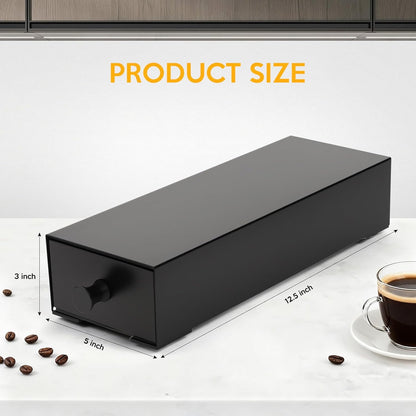 Skiennix K Cup Coffee Pod Holder - Organized Storage Drawer for 12 Pods | Countertop Organizer