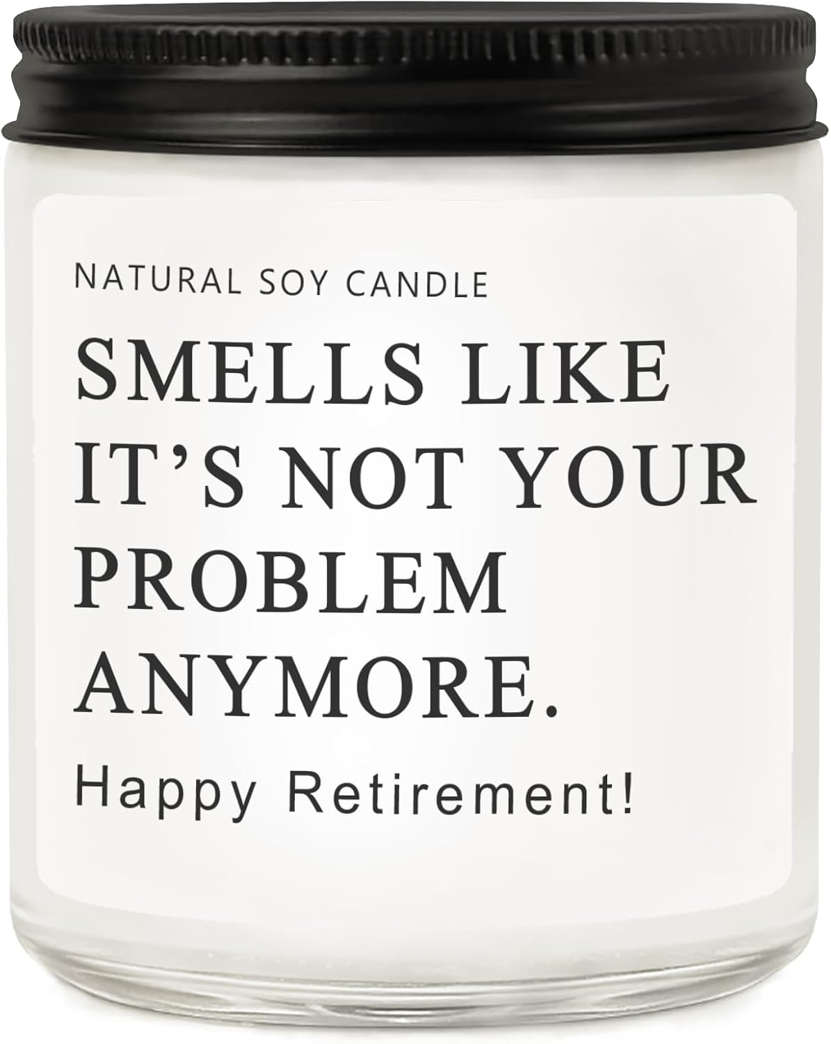 Retirement Gifts for Woman Men, Happy 2026 Retirement Candle, Funny Retired Farewell Gifts for Coworkers, Teacher, Nurse, Boss, Friends - Lavender Scented (7oz)
