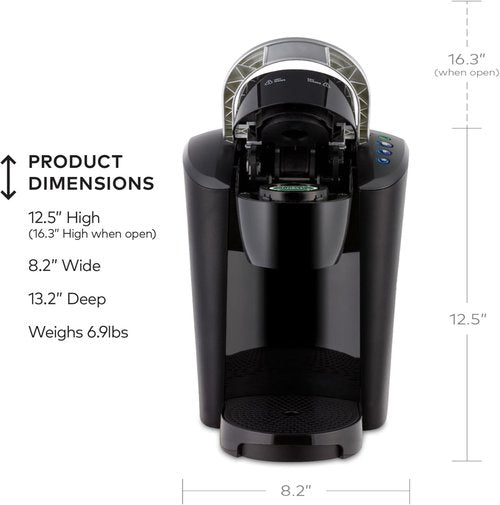 Keurig K-Compact Coffee Maker - Single-Serve K-Cup Pod Brewer with 3 Brew Sizes & 36oz Reservoir - Black