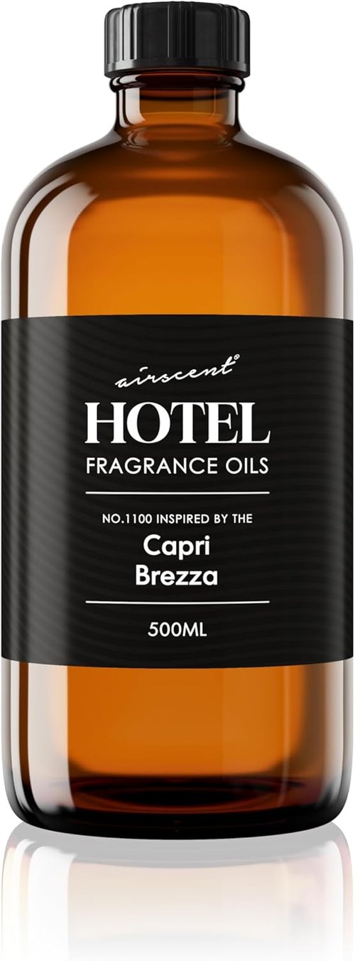 AirScent Capri Brezza Diffuser Oil No. 1100 - Volcano-Inspired Premium Fragrance Oil for Diffusers | 500 ml Glass Bottle
