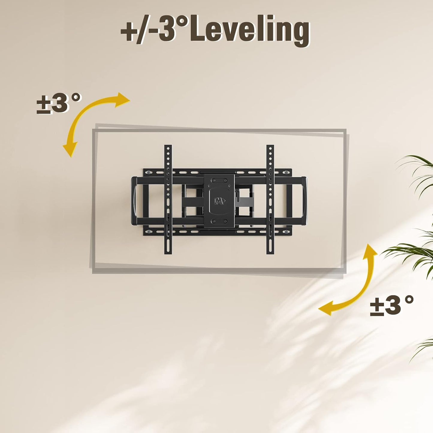 Mounting Dream Full Motion TV Wall Mount - Fits 42-90 Inch TVs, Heavy Duty Bracket, Max VESA 600x400mm, Up to 132LBS
