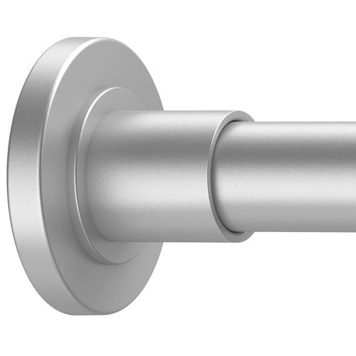 GXOACKJ Shower Curtain Rod Tension - 31-52 Inch Silver Adjustable Spring Tension Curtain Rods, Shower Curtain Rod for Bathroom No Drill, Non-slip, Stainless Steel
