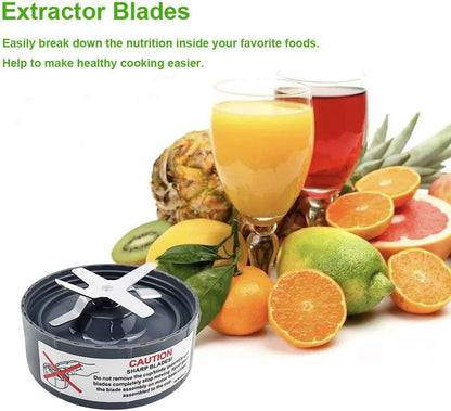 NutriBullet Replacement Extractor Blade - Fits 600W/900W Pro Series Blender with Silicone Gasket Seal