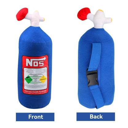 Car Neck Pillow, NOS Bottle Design Plush Car Headrest Pillow Neck Support Pillow for Car Seat, Office Chair, Travel, 11 x 4.7in (1)