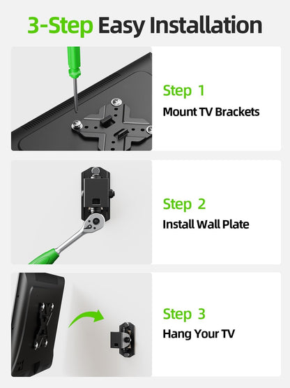 USX MOUNT Small TV Wall Mount Bracket - Swivel & Tilt VESA Mount for 10-32 Inch LED/OLED TVs | 22lb Capacity