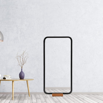 Uonlytech Full-Length Mirror Stand Holder - 2pcs Wooden Frame for Stylish Home Decor