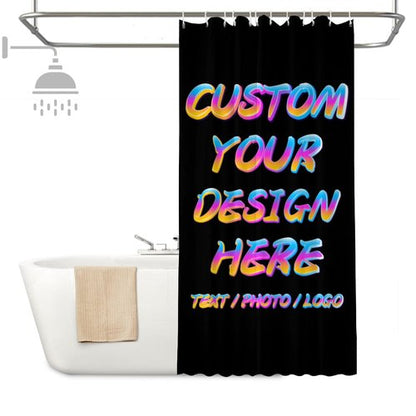Ceosande Custom Shower Curtain Personalized Your Design with Picture Photo Shower Curtains for Bathroom Waterproof Shower Curtain Liners with 12 Hooks for Washroom Hotel Home Decor