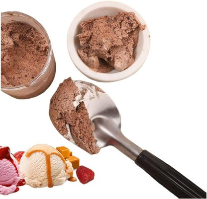 Heavy Duty Ice Cream Spade Scoop - Non-Slip Stainless Steel Spoon for Hard Frozen Treats