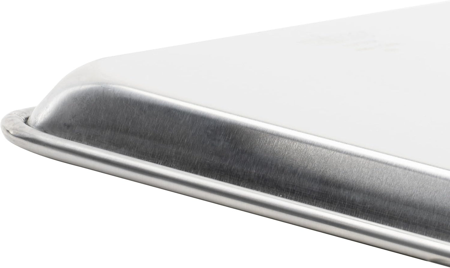 Winco Commercial-Grade Aluminum Sheet Pan - Durable 18 Gauge | Perfect 1/2 Size for Baking